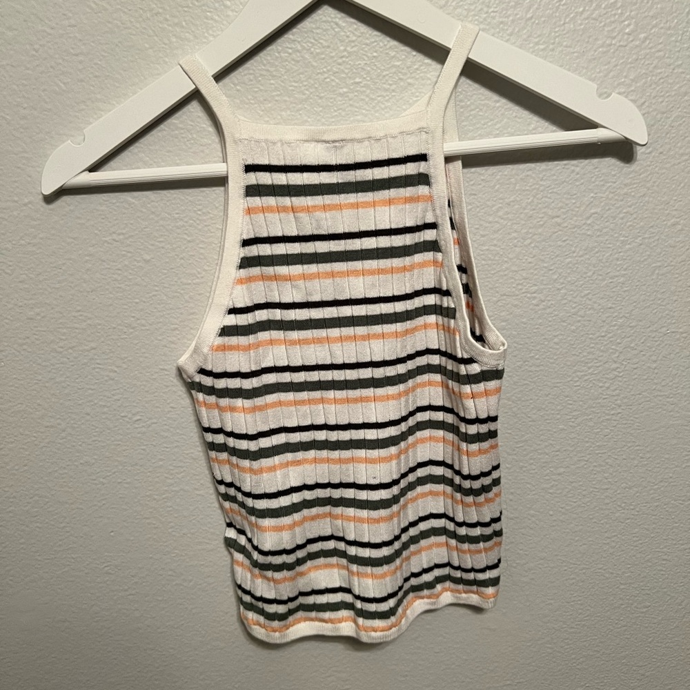 Striped Ribbed Tank Top
